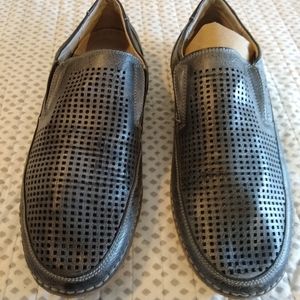Stacy Adams Men's Dark Gray Slip On Loafers Size 8